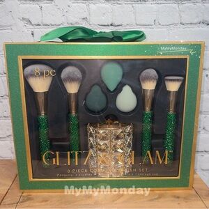 Glitz & Glam Bling Makeup Brush Set 8pcs